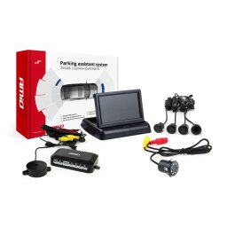 Set senzori de parcare AMiO TFT02 cu camera HD si afisaj 4,3