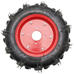 Roata pentru motocultor 5.00-12 6PR cu anvelopa TT si janta metalica