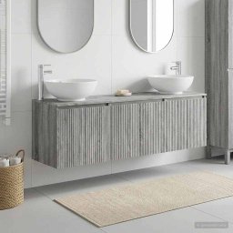 Set dulap baie 3 buc. Sonoma gri 49,5 x 44,5 x 65 cm GartenMobel Dekor
