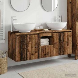 Set dulap baie 3 buc. Lemn vechi 49,5 x 44,5 x 65 cm GartenMobel Dekor