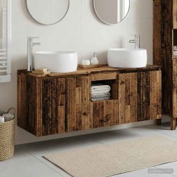 Set dulap baie 3 buc. Lemn vechi 49,5 x 44,5 x 66 cm GartenMobel Dekor
