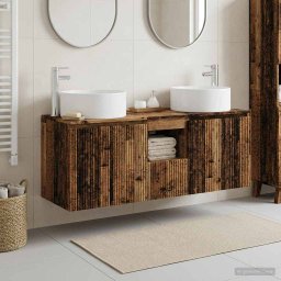 Set dulap baie 3 buc. Lemn vechi 49,5 x 44,5 x 65,5 cm GartenMobel Dekor