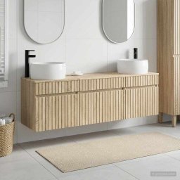 Set dulap baie 3 buc. Stejar Sonoma 49 x 44,5 x 66 cm GartenMobel Dekor