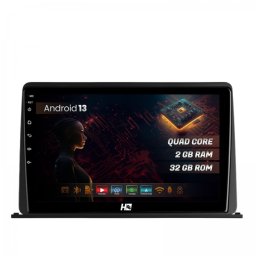 Navigatie Universala pentru bord 2GB RAM Android 13 GPS Wi-FI Carplay Android Auto USB Bluetooth Radio Waze Touchscreen 9 inch