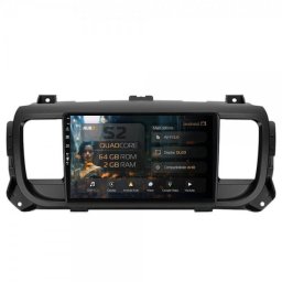 Navigatie Toyota Proace (2016+) 2GB RAM Android 13 GPS Wi-FI Carplay Android Auto USB Bluetooth Radio Waze Touchscreen 9 Inch