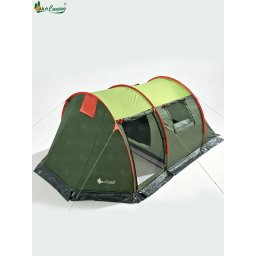 Cort camping 3 persoane MirCamping, impermeabil, 2 camere, verde Z-TOOLS / ZTS2261