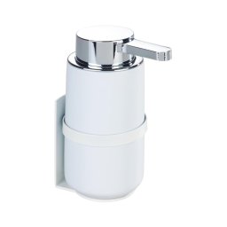 WENKO 54655100 - Dozator de săpun WOYA 250 ml, alb/crom lucios