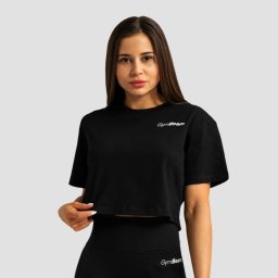 GymBeam Women‘s Limitless Cropped T-Shirt Black XL