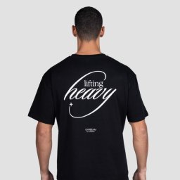 GymBeam Tricou Negru Lifting Greutăți XL