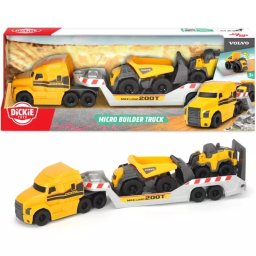 Dickie Volvo: Camion trailer cu basculantă și încărcător frontal - 30 cm