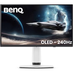 Monitor OLED Gaming BENQ Mobiuz EX271UZ, 27'' UHD, 240Hz, 0.03ms, Negru/Alb