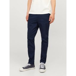 Jack & Jones Pantaloni chino barbati, Dave, croiala Slim fit, Bleumarin inchis (SELECTATI MARIMEA: 28, SELECTATI LUNGIMEA: 30)