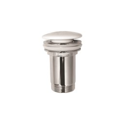 Ventil de scurgere click-clack universal alamă Go Plast 1250CERLUX, 1 1/4″, dop mare ceramic