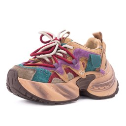 Pantofi dama sport din piele mix, Gryxx 1SW90001B 15-Z, multicolor