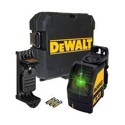 DeWalt - DW088CG - Nivela laser cu linii, 20 m, +/-0.3 mm/m, 2 linii laser, fascicul verde, suport perete, valiza plastic