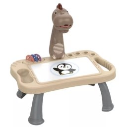 Masă de desen cu proiector dinozauri, creioane și 48 imagini