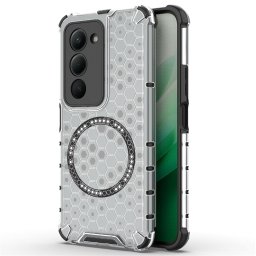 Husa de protectie Techsuit HoneyComb Shield MagSafe compatibil cu Xiaomi Redmi 15 4G / Redmi 15 5G, Alb