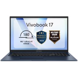 Notebook Vivobook 17 X1704MA-AU035, Intel Core 7 350, 17.3 inch, RAM 16GB, SSD 512GB, Intel Graphics, No OS, Quiet Blue