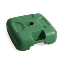 Suport umbrela terasa, plastic, 47 x 47 cm, H 15 cm, verde