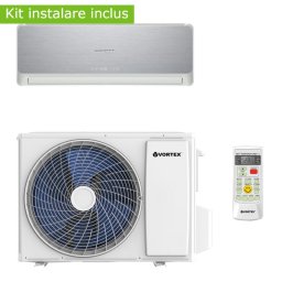 Instalatie de aer conditionat Aer conditionat Vortex Wi-Fi VAI1222FJSVW, 12000 BTU, clasaenergetica A++, cu kit de instalare inclus