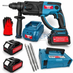 Masina de Insurubat Autofiletanta 48V, 2 Acumulatori 4Ah, 2 Viteze, Trusa Completa 96 Piese, CAMPION PROFESSIONAL CMP1836