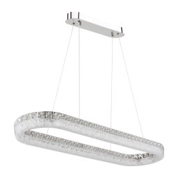 Globo 67387-40 - Candelabru LED reglabil pe cablu LAUREL 40W/230V sticlă clară+telecomandă