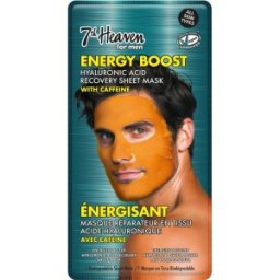 Masca Energizanta, pentru Ten, cu Acid Hialuronic si Cafeina, Barbati
