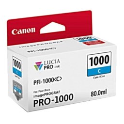 Cartus cerneala Lucia Pro PFI-1000 Cyan pentru imagePROGRAF PRO-1000