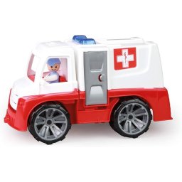 Camion de jucarie Lena 04456, Ambulanta, Rosu/Alb, Plastic