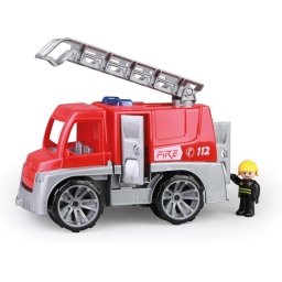 Masinuta Lena 04457, Camion Pompieri, Gri, Rosu, Varsta minima 2 ani, Preasamblat