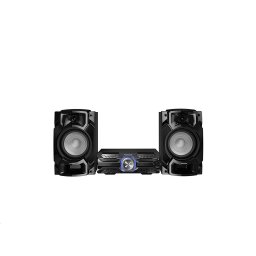Minisistem audio High Power Panasonic SC-AKX520E-K, 650 W RMS, Dual USB, Bluetooth, Max Juke App, AIRQUAKE BASS, Subwoofer 20cm