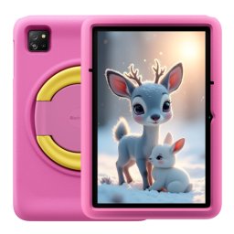 Tableta Blackview Tab 60 Pro Kids, Unisoc T606 Octa Core, 10.1 inch, RAM 4GB, 128GB, Wi-Fi, BT, 4G LTE, Android 15, Rose Pink