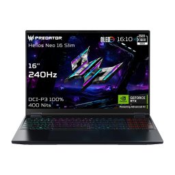 Laptop Acer Predator Helios Neo 16S AI OLED 16 Inch WQXGA Intel Core Ultra 9 32GB 1TB SSD RTX 5070 Ti Windows 11 Home Negru