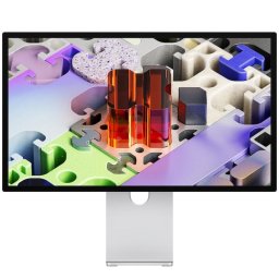 Monitor Apple Studio 27 inch, 5K, IPS, Mini LED, Wide, 120Hz, Display XDR, Nano-texture glass, cu suport reglabil cu inclinare si inaltime, Argintiu
