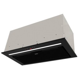 Hota incorporabila Amica, tip box, total incorporabila, 60 cm, 1 motor, 3 trepte de viteze, 652 m3/h debit maxim, 63 dB, rama din aluminiu, corp din otel vopsit, iluminare led, telecomanda, Negru