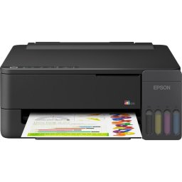 Imprimanta EPSON EcoTank L1350, InkJet CISS, Color, Format A4, Wi-Fi, Viteza printare alb/negru 11ppm, Negru