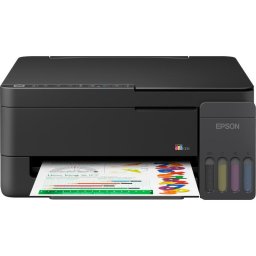 Imprimanta Multifunctionala EPSON EcoTank L3350, InkJet CISS, Color, Viteza de printare alb/negru 11ppm, Format A4, Wi-Fi, Negru