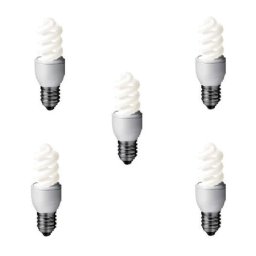 Set 5 becuri economice Panasonic EFD8E65HD-5, putere lampa 8W, echivalent pentru incandescenta 45W