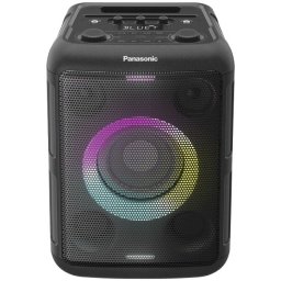Sistem audio portabil Panasonic SC-BMAX5E-K, 75W, Bluetooth, Multi-point, Autonomie 9 ore, Karaoke, USB, AUX, Negru