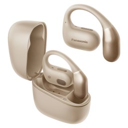 Casti alergare True Wireless In-Ear Panasonic RB-F10DE-C, Bluetooth, ENC, Autonomie 25 ore, IPX4, Bej