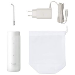 Irigator oral Panasonic, reincarcabil, ideal pentru calatorii, EW-DJ4B-W503, 150ml, Alb