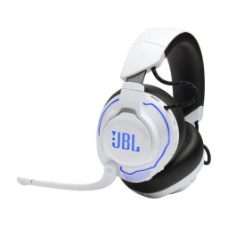 Casti Gaming Wireless JBL Quantum 910P, JBLQ910PWLWHTBLU, Active Noise Cancelling, Wireless, 39h autonomie, Alb