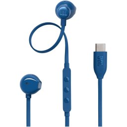 Casti In-Ear cu fir JBL Tune 305C, Pure Bass, Hi-Res, USB-C, Albastru