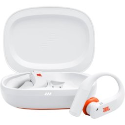 Casti sport in-ear JBL Endurance Peak 4, True Wireless, Noise Cancelling, IP68, 6 Microfoane, Redare pana la 48 h, Alb