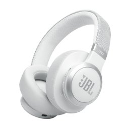 Casti Stereo Wireless On-Ear JBL Live 770NC, Bluetooth, ANC cu Smart Ambient, Microfon, Autonomie 65 ore, Alb