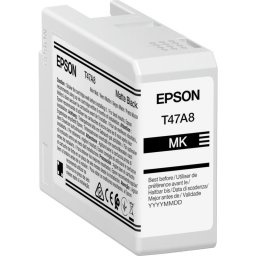 Cartus Cerneala Original Epson T47A8, UltraChrome Pro 10, Negru Mat, 50 ml, pentru Epson SC-P900