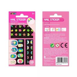 Avenir: Set de autocolante fluorescente pentru unghii