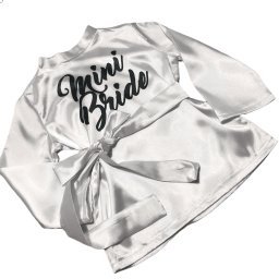 Halat din satin, fetita, Mini Bride - SACD202002