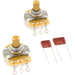 Fender Telecaster Solid Shaft Potentiometer and Capacitor Kit 2-Pack