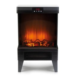Semineu Electric Bewello 1000/2000W Incalzitor Radiant LED Negru